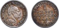 Germany 1 Silbergroschen Germany Kingdom of Prussia German states 1857 A 1 Silbergroschen - Frederick William IV Billon (.222 silver) 2.05g AU AKS 86 Old -