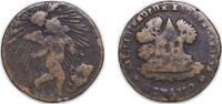 Mexico ⅛ Real Mexico State of Zacatecas 1859 ⅛ Real Octavo Brass 3.23g F KM 338 -