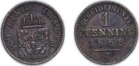 Germany 1 Pfennig Germany Kingdom of Prussia 1868 C 1 Pfenning - William I Copper Frankfurt am Main Mint 1.5g XF AKS 108 Old/Mue 2 426, 429, 433 K -