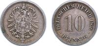 Germany 10 Pfennigs Germany Germany - 1871-1948 1876 D 10 Pfennigs - Wilhelm I (type 1 - large shield) Copper-nickel Munich Mint (16787180) 4.06g VF -