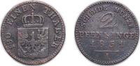 Germany 2 Pfenninge Germany Kingdom of Prussia German states 1851 A 2 Pfennigs - Frederick William IV Copper Berlin Mint 2.85g VF AKS 91 Old/Mue 2 3 -