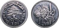 Lebanon 1 Livre Lebanon Republic 1968 1 Līrah / Livre (FAO) Nickel (300000) 9.42g UNC KM 29 Y 29 Schön 25 -