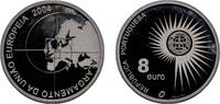 Portugal 8 Euros Portugal Third Republic 2004 INCM 8 Euros (Enlargement of European Union; .925 Silver) Silver (.925) (31638) 31g PF KM 753a -