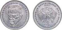 Germany 2 Deutsche Mark Germany Federal Republic of Germany 1982 D 2 Deutsche Mark (Kurt Schumacher) Copper-nickel clad nickel (Cladding: 75% Copper, 25 -