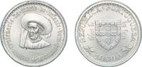 Portugal 10 Escudos Portugal Second Republic 1960 10 Escudos (Prince Henry the Navigator) Silver (.680) (320 Copper) (200000) 12.35g UNC KM 588 Gome -
