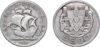 Portugal 5 Escudos Portugal Second Republic 1934 5 Escudos Silver (.650) (1012152) 6.93g XF KM 581 Gomes R 35 -