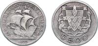 Portugal 5 Escudos Portugal Second Republic 1933 5 Escudos Silver (.650) (6717251) 7.08g XF KM 581 Gomes R 35 -