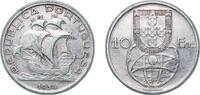 Portugal 10 Escudos Portugal Second Republic 1954 10 Escudos Silver (.680) (5764350) 12.17g XF KM 586 Gomes R 44 -