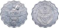 Rwanda 2 Francs Rwanda Republic 1970 2 Francs (F.A.O.) Aluminium-magnesium (96.9-96.1% Aluminium, 3.9-3.1% Magnesium) Royal Mint (5000000) 1.51g -