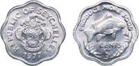 Seychelles 5 Cents Seychelles Republic 1977 5 Cents (FAO) Aluminium Heaton and Sons / The Mint Birmingham Limited (300000) 0.78g UNC KM 31 -