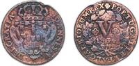 Portugal 5 Réis Portugal Kingdom 1734 5 Reis - João V Copper Lisbon Mint 5.54g VF Gomes J5 18 KM 216 -