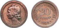 Portugal 20 Centavos Portugal First Republic 1920 20 Centavos (Ø 23 mm) Copper-nickel (Cu 800 + Ni 200) Lisbon Mint 5.87g XF KM 571 Gomes R 13 -