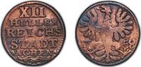 Germany 12 Hellers Germany Free imperial city of Aachen Holy Roman Empire 1758 12 Heller Bronze 4.89g VF KM 51 -