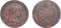 Austria 6 Kreuzers Austria Archduchy of Austria Empire 1800 A 6 Kreuzer - Francis II Copper Münze Österreich, Vienna, Austria 12.81g XF KM 2128 -