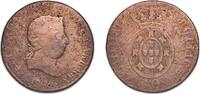 Portugal 1 Pataco Portugal Kingdom 1826 Pataco - Pedro IV Bronze Lisbon Mint 31.03g F KM 373 Gomes P4 01, P4 02 -