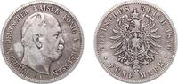 Germany 5 Mark Germany Kingdom of Prussia German states 1876 A 5 Mark - William I Silver (.900) Berlin Mint (2041407) 27.39g VF KM 503 AKS 114 -