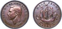 Great Britain ½ Penny Great Britain United Kingdom 1941 ½ Penny - George VI (with 'IND:IMP') Bronze (45120000) 5.49g XF KM 844 Sp 4115 -