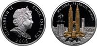 Cook Islands 10 Dollars Cook Islands New Zealand Free Association 2008 10 Dollars - Elizabeth II (Petronas Towers) Silver (.999) (5000) 31.1g PF KM 624 -