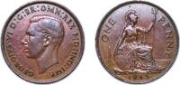 Great Britain 1 Penny Great Britain United Kingdom 1945 1 Penny - George VI (with 'IND:IMP') Bronze Royal Mint (Tower Hill) (79531200) 9.45g XF KM 845 -