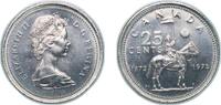 Canada 25 Cents Canada British Dominion 1973 25 Cents - Elizabeth II (Royal Canadian Mounted Police) Nickel Royal Canadian Mint of Ottawa (13595 -