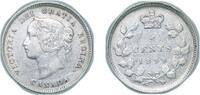 Canada 5 Cents Canada British Dominion 1899 5 Cents - Victoria Silver (.925) (.925 silver .075 copper) Royal Canadian Mint (3000000) 1.167g XF -