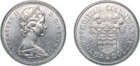 Canada 1 Dollar Canada British Dominion 1971 1 Dollar - Elizabeth II (British Columbia) Nickel Royal Canadian Mint of Ottawa (4260781) 15.62g AU -
