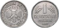 Germany 1 Deutsche Mark Germany Federal Republic of Germany 1957 F 1 Deutsche Mark Copper-nickel (75% Copper, 25% Nickel) Staatliche Münze Baden-Württem -