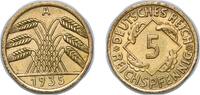 Germany 5 Reichspfennig Germany Germany - 1871-1948 Weimar Republic 1935 A 5 Reichspfennig Aluminium bronze (19178219) 2.46g AU KM 39 AKS 49 J 316 Schön -
