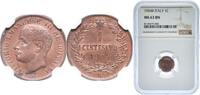 Italy 1 Centesimo Italy Kingdom 1904 R 1 Centesimo - Victor Emmanuel III Copper Rome Mint (14626161) 1g NGC MS 63 KM 35 -