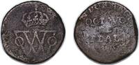Mexico ⅛ Real Durango, State of 1812 - 1814 ⅛ Real Octavo (Royalist Coinage) Copper 6g F KM 60 -