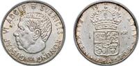 Sweden 1 Krona Sweden Kingdom 1964 U 1 Krona - Gustaf VI Adolf Billon (.400 silver) (Copper .500, Nickel .050, Zinc .050) Stockholm Mint (15972 -
