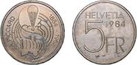 Switzerland 5 Francs Switzerland Federal State 1984 5 Francs (Auguste Piccard) Copper-nickel (75% copper, 25% nickel) Bern Mint (1012000) 13.2g UNC K -