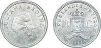 Netherlands Antilles 10 Gulden Netherlands Antilles Dutch colony 1978 10 Gulden - Juliana (Bank of Netherlands Antilles) Silver (.720) (Copper .280) (35325) 25 -