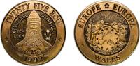 Great Britain 25 ECU Wales 1992 25 ECU Copper-nickel 18.84g UNC -