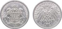 Germany 3 Mark Germany Free Hanseatic city of Hamburg German states 1912 J 3 Mark Silver (.900) (491088) 16.67g AU KM 620 J 64 AKS 46 -