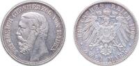 Germany 2 Mark Germany Grand-duchy of Baden German states 1900 G 2 Mark - Frederick I Silver (.900) (222000) 11.111g XF KM 269 J 28 -