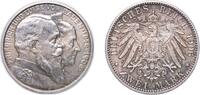 Germany 2 Mark Germany Grand-duchy of Baden German states 1906 G 2 Mark - Frederick I Silver (.900) (107549) 11.11g UNC KM 272 AKS 155 J 32 -
