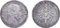 Germany 2 Marks Germany Kingdom of Prussia German states 1876 A 2 Marks - William I Silver (.900) (Ag 900, Cu 100) (13369896) 11g VF KM 506 J 96 -