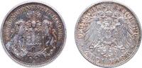 Germany 2 Marks Germany Free Hanseatic city of Hamburg German states 1907 J 2 Mark Silver (.900) (1225503) 11.111g XF KM 612 AKS 48 J 63 -