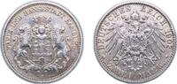 Germany 2 Marks Germany Free Hanseatic city of Hamburg German states 1902 J 2 Mark Silver (.900) (778880) 11.111g XF KM 612 AKS 48 J 63 -