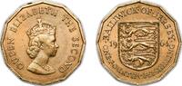 Jersey ¼ Shilling Jersey British dependency 1964 ¼ Shilling - Elizabeth II (1st portrait) Nickel brass Royal Mint (Tower Hill) (1200000) 6.8g AU K -