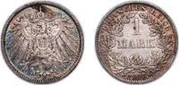 Germany 1 Mark Germany Germany - 1871-1948 1906 A 1 Mark - Wilhelm II (type 2 - small shield / large eagle) Silver (.900) (Ag 900, Cu 100) Berl -