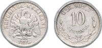 Mexico 10 Centavos Mexico Federal Republic 1895 Go R 10 Centavos Silver (.903) Guanajuato Mint (355000) 2.68g VF KM 403 -