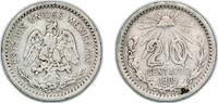 Mexico 20 Centavos Mexico United Mexican States 1905 M 20 Centavos Silver (.800) (Copper .200) Mexico City Mint (2565000) 4.92g VF KM 435 -