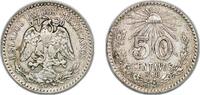 Mexico 50 Centavos Mexico United Mexican States 1920 M 50 Centavos Silver (.720) Mexico City Mint (27166000) 8.31g VF KM 447 -