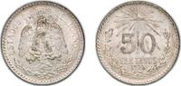 Mexico 50 Centavos Mexico United Mexican States 1925 M 50 Centavos Silver (.720) Mexico City Mint (3280000) 8.35g AU KM 447 -