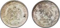 Mexico 50 Centavos Mexico United Mexican States 1913 M 50 Centavos (large size) Silver (.800) (Copper .200) Mexico City Mint (10510000) 12.52g XF K -