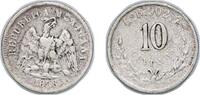 Mexico 10 Centavos Mexico Federal Republic 1888 Go R 10 Centavos Silver (.903) Guanajuato Mint (270000) 2.63g VF KM 403 -