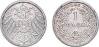 Germany 1 Mark Germany Germany - 1871-1948 Weimar Republic 1907 J 1 Mark - Wilhelm II (type 2 - small shield / large eagle) Silver (.900) (Ag 9 -