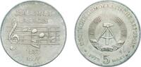 Germany 5 Mark Germany German Democratic Republic 1972 5 Mark (Johannes Brahms) Copper-nickel (55000) 12.45g UNC KM 36 Schön 41 J 1540 AKS 99 -